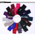 Wholesale Basic Simple Styles Fashion Ladies Mittens Black Short Cashmere Fingerless Luvas